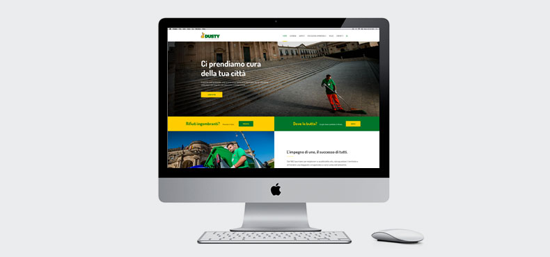 Sito web Dusty a cura di Industria01