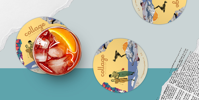 La brand identity di Collage Boutique Bar a cura di Industria01