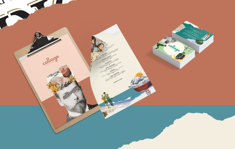 La brand identity di Collage Boutique Bar a cura di Industria01