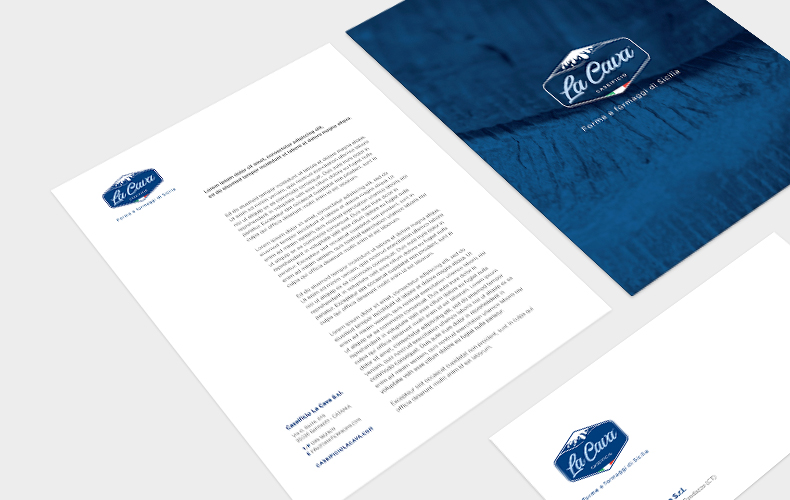 Industria01 realizza logo, brand identity e sito web Caseificio La Cava