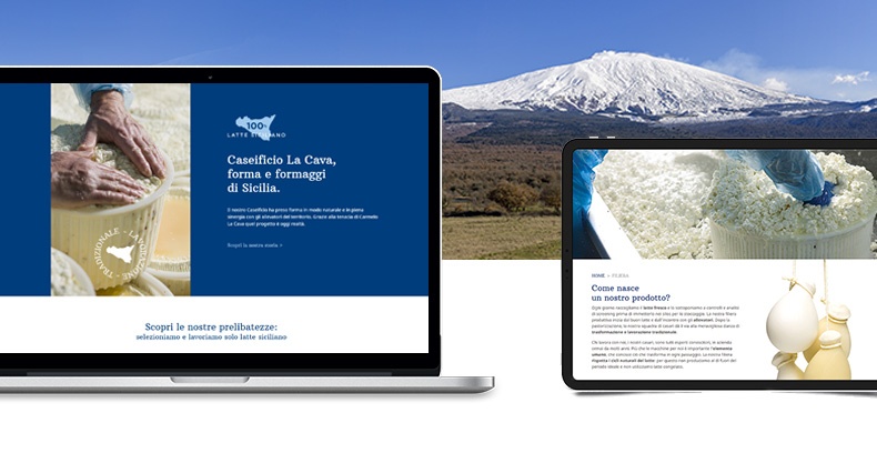 Industria01 realizza logo, brand identity e sito web Caseificio La Cava