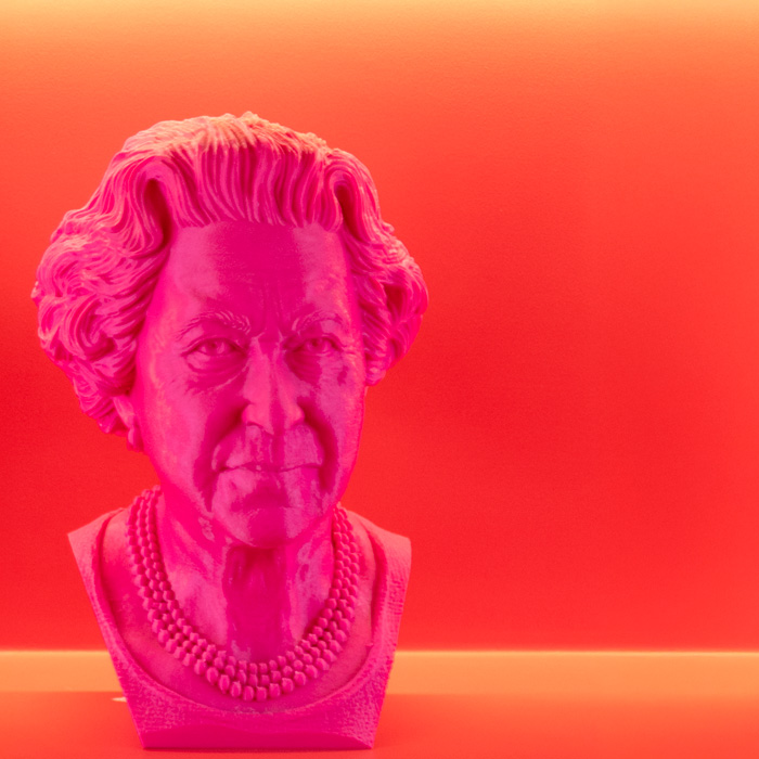 Mezzo busto regina Elisabella color fucsia